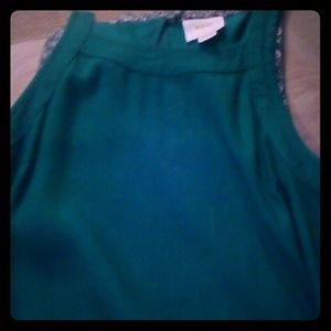 Green sleeveless Jumper Dress